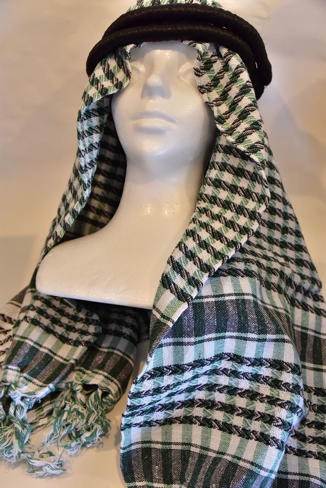 パレスチナ製クーフィーヤ（緑） パレスチナ製クーフィーヤ（緑）