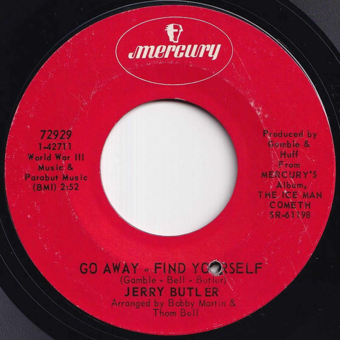 Jerry Butler Moody Woman / Go Away - Find Yourself Mercury