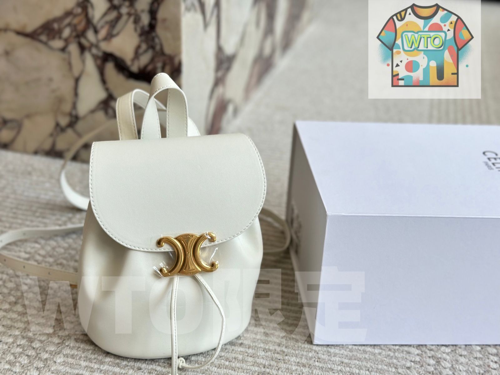 今日WTO】Celine Monogram Double Shoulder Bag - セリーヌ