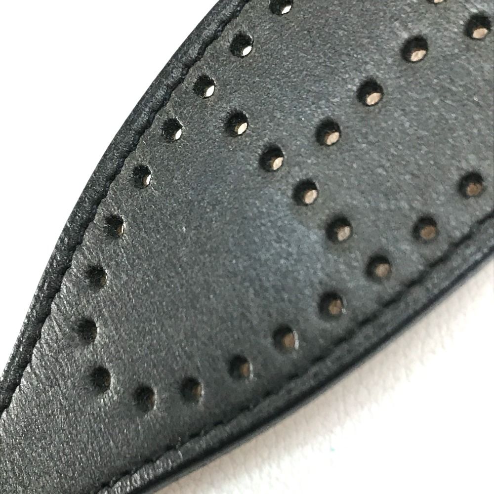 新品　エルメス　レザーバングル　ブレス　ブラック　エヴリン エルメス アクセサリー エヴリン パンチング ブレスレット