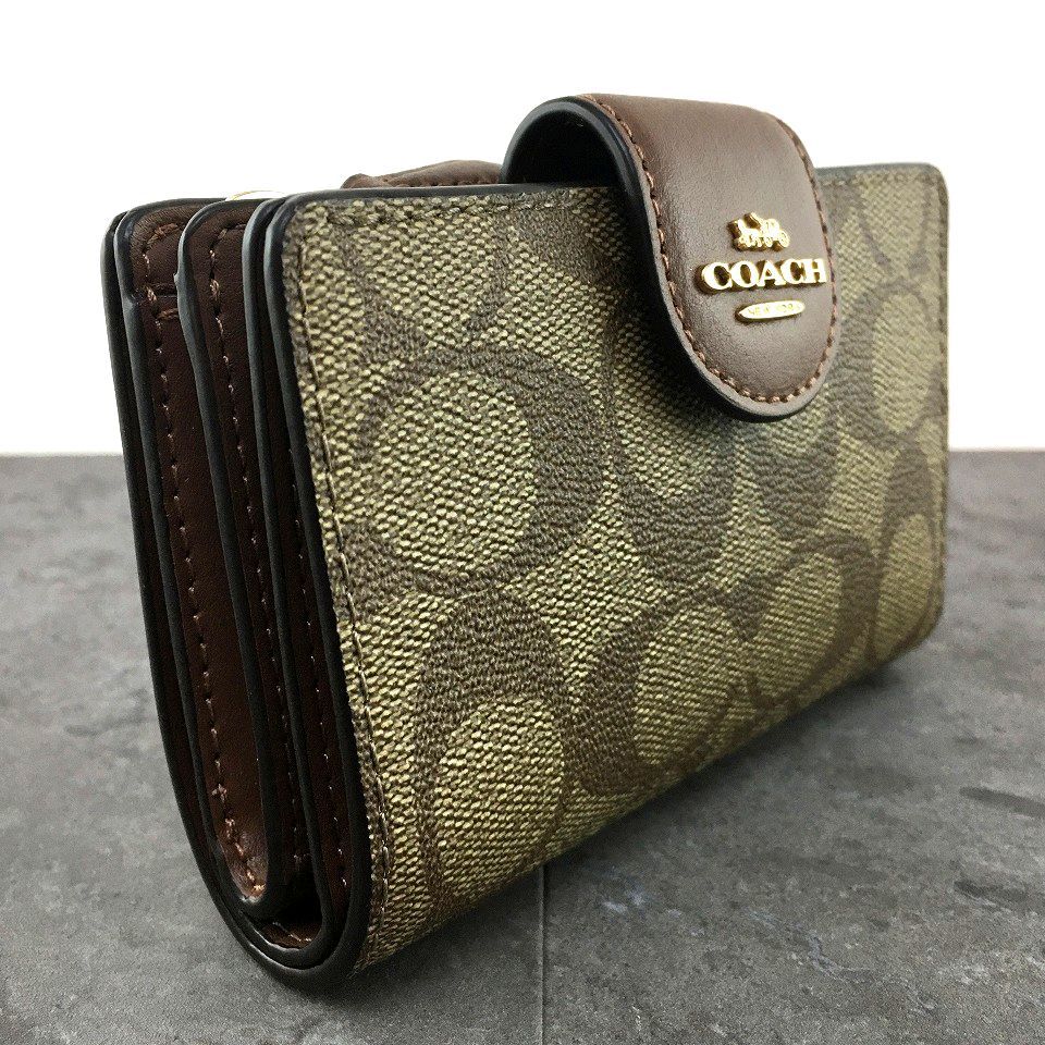 送料込み！ 未使用品 COACH ミディアムウォレット C0082 ブラウン 420  