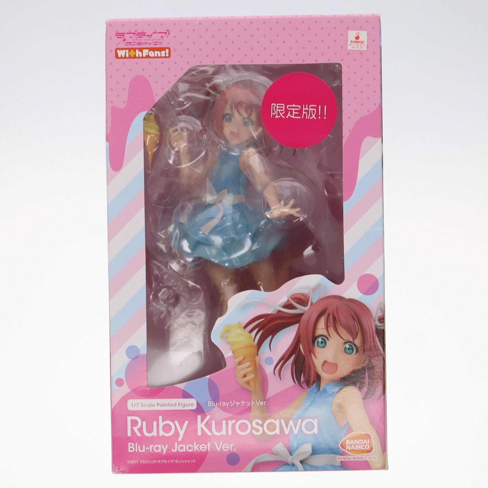 BANDAI - バンダイビジュアルクラブ限定特典付属 黒澤ルビィ(くろさわるびぃ) Blu-rayジャケットVer.(限定版!!) ラブライブ!サンシャイン!! 1/7 完成品 フィギュア(TU-1457) バンダイナムコアーツ バンダイビジュアルクラブ限定特典付属 黒澤ルビィ(くろさわる