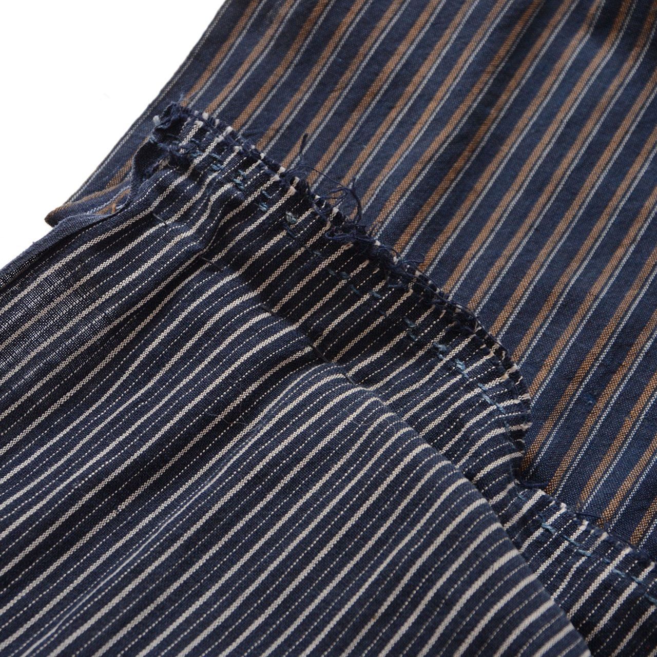 木綿縞ストール｜ハンドステッチが映える多用途ファブリック