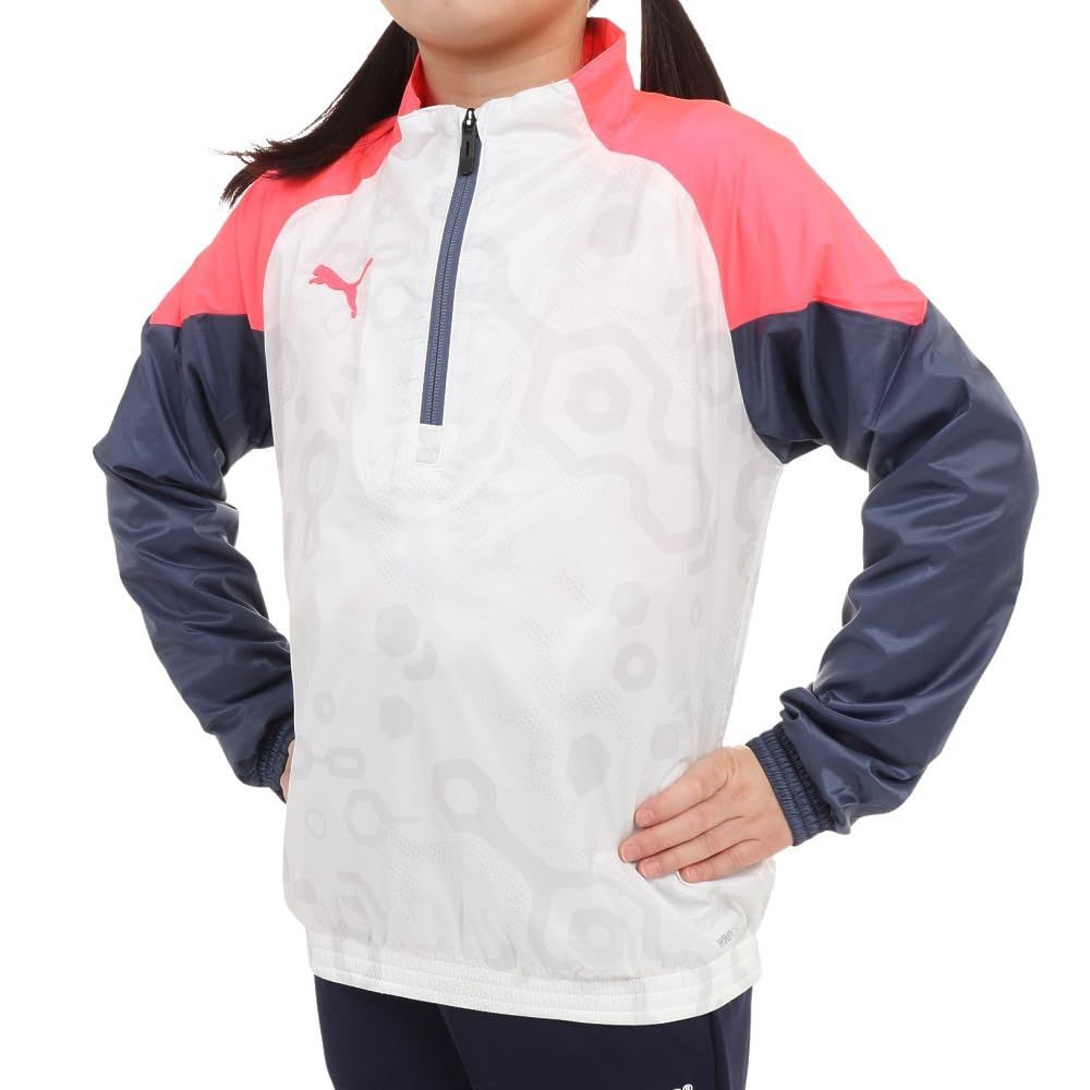 [プーマ] サッカー ブルゾン ウインドブレーカー 防風 撥水 INDIVIDUAL TRAINING ウラトリコット ピステトップ JR 658821 ボーイズ 23年秋冬カラー プーマホワイト(53 [23年秋冬カラー プーマホワイト(53