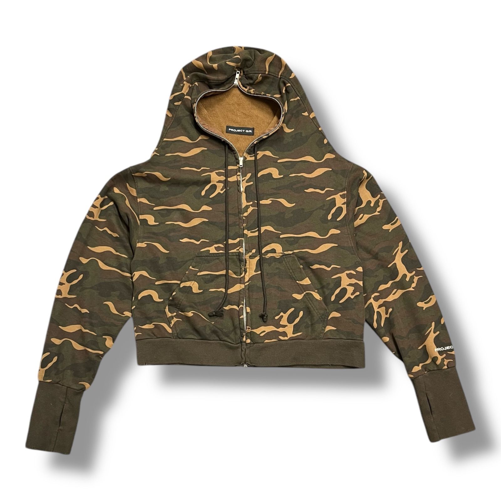 参考上代44000円 PROJECT G/R NUBIAN別注 ZYGON ZIP HOODIE ザイゴン