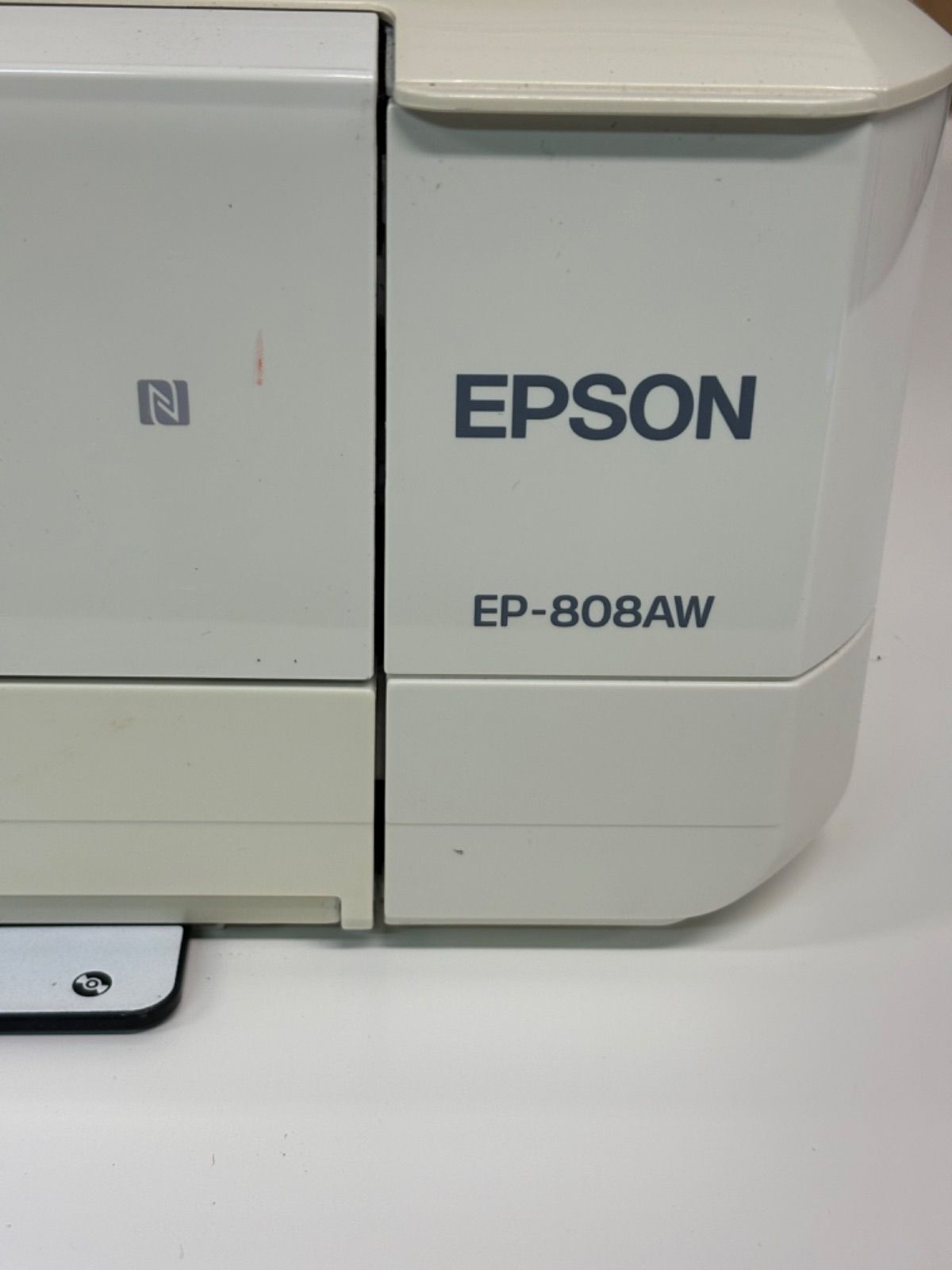 EPSON エプソン EP-808AW インクジェットプリンター(複合機) ホワイト 白【ジャンク品】 - メルカリ