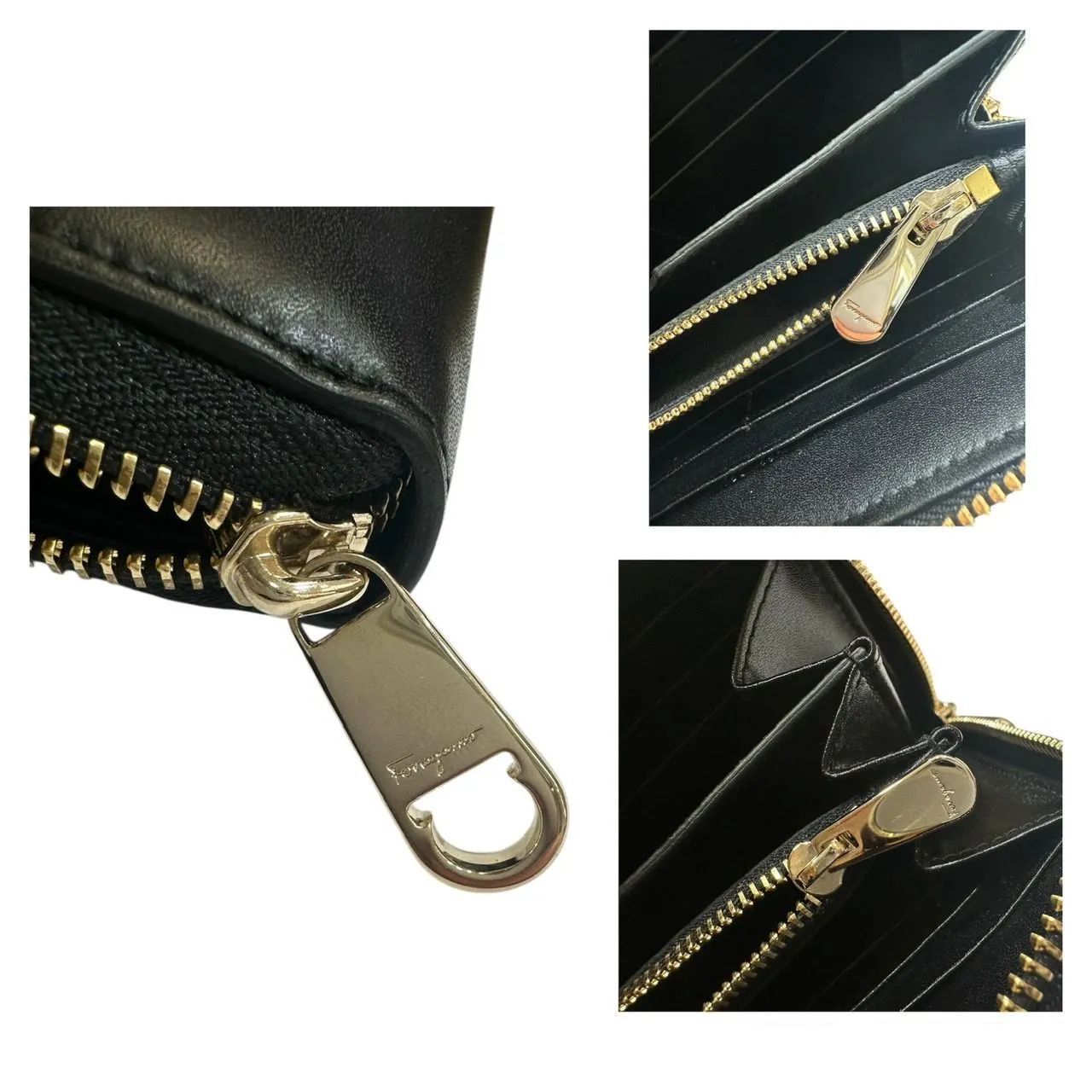 中古美品】 Salvatore Ferragamo フェラガモ JL-22 D291 ガンチーニ 