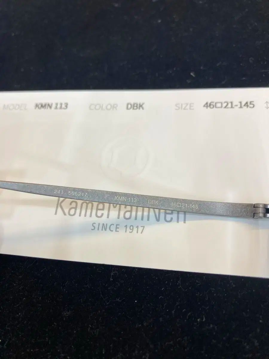 Kame ManNen カメマンネン メガネ 113 DBK 新しい色 46 サイズ