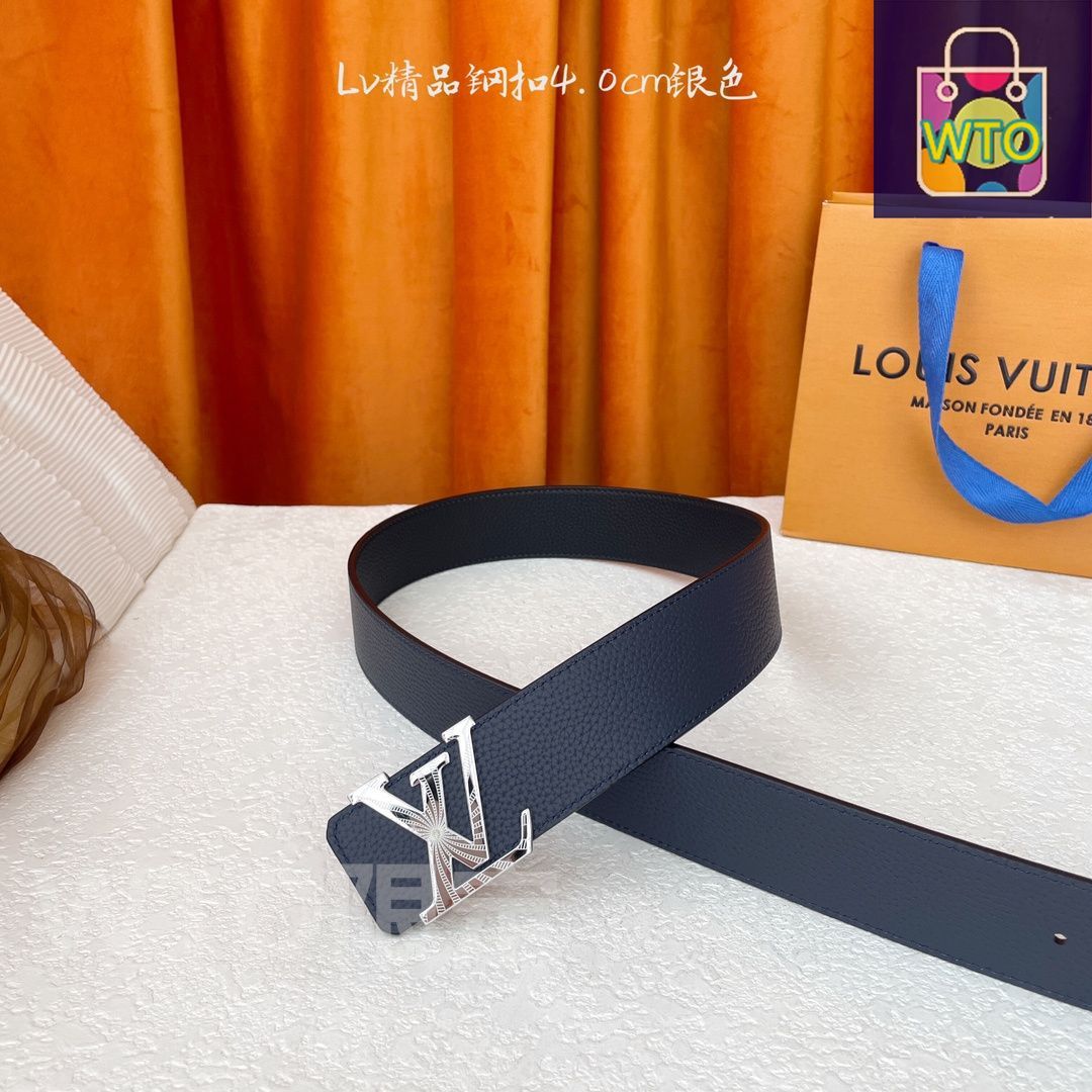 今日特価】LOUIS VUITTON Double-sided ライチ柄 レザーベルト