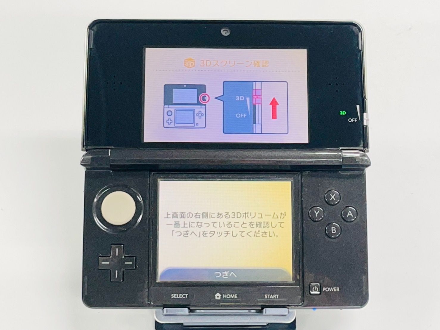Nintendo 3DS ブラック/Black 本体 動作確認/初期化済み 箱付き 付属品 