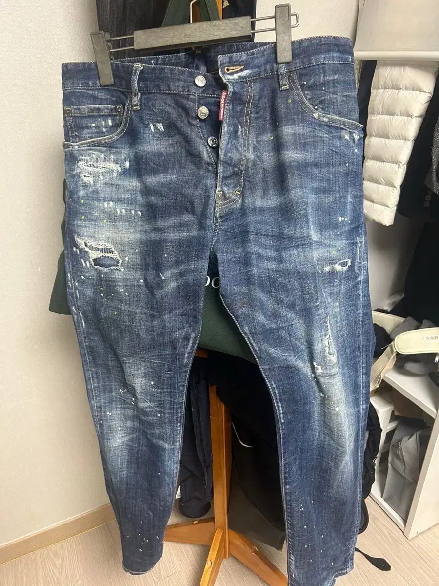 【雷市場（ポンジャン）商品韓国直送】 DSQUARED(ディースクエアード) 2 バイカーデニム