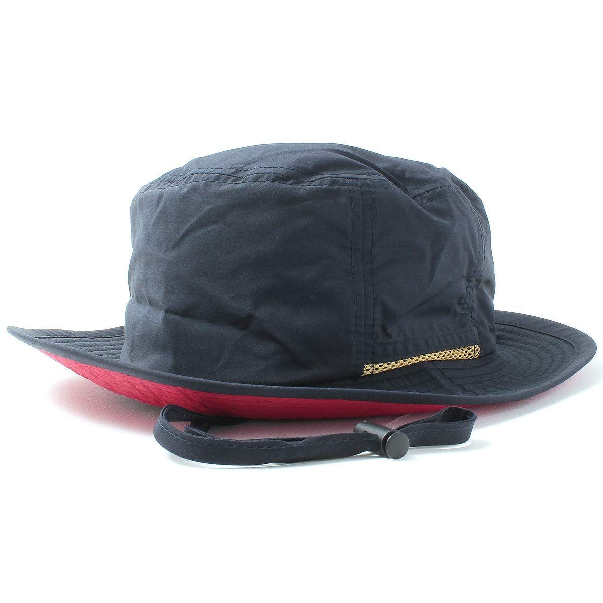 ベーシックエンチ Teflon Safari Hat 撥水 手洗い UVカット 99.9%% UPF50+ サファリハット 日除け あご紐 洗える 雨  帽子 レディース メンズ フリーサイズ 大きいサイズ キッズサイズ