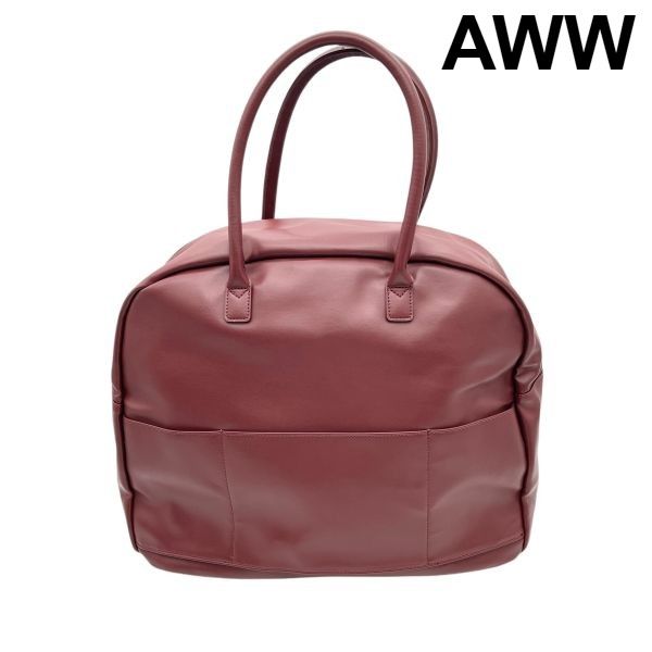 アウAWW ボストンバッグ サボテン ヴィーガン レザー ウィークエンド