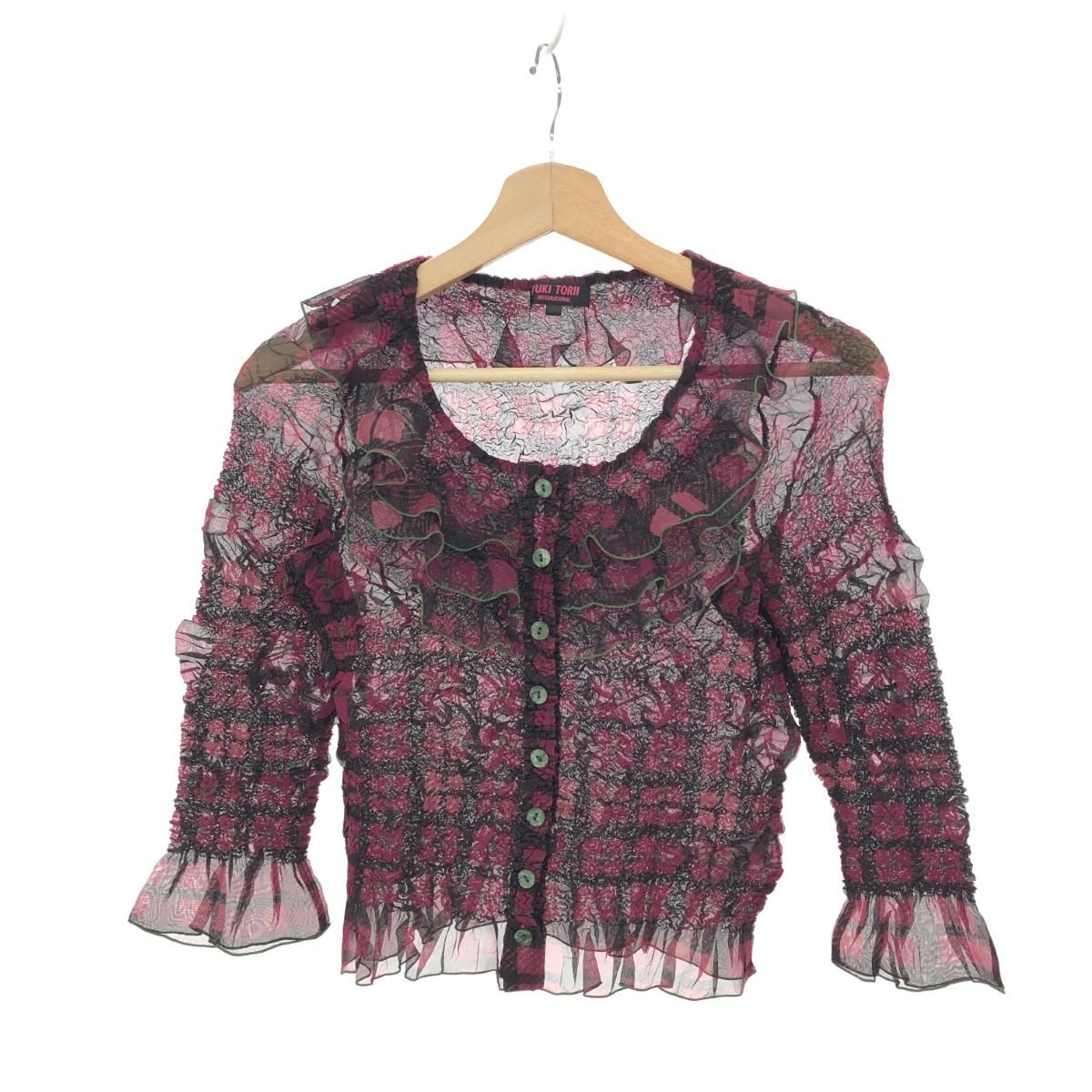 YUKI TORII ユキトリイ Gプリーツ カーディガン フリルカーディガン