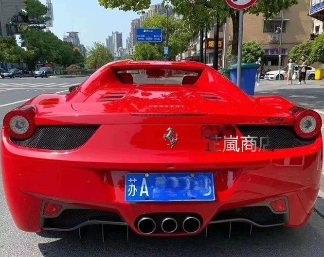 フェラーリ 458 2011～2014 対応 カーボン製 リアディフューザー エアロバンパー 外装カスタムパーツ