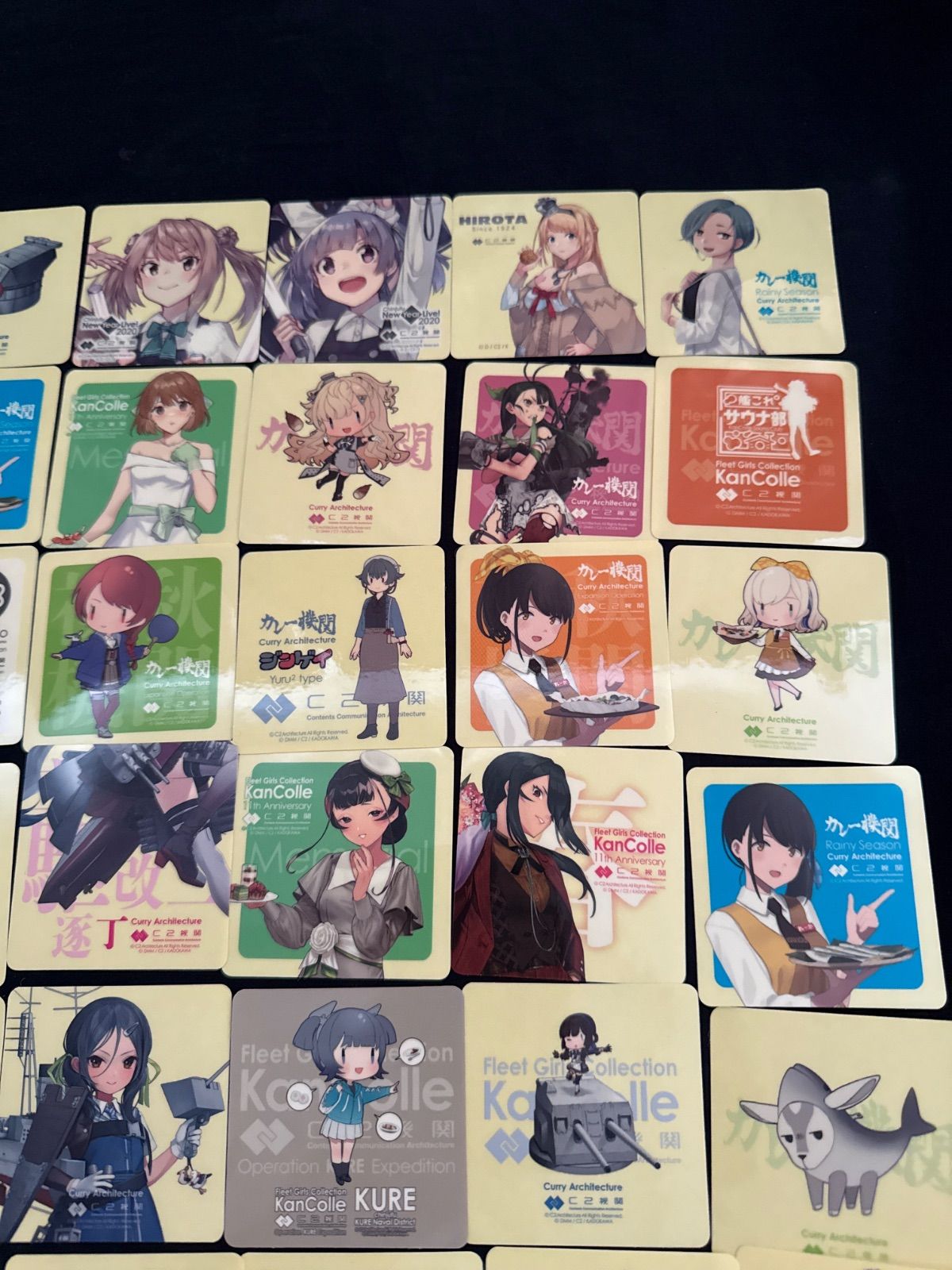 艦隊これくしょん 艦これ シール ステッカー カレー機関 C2機関 約50点