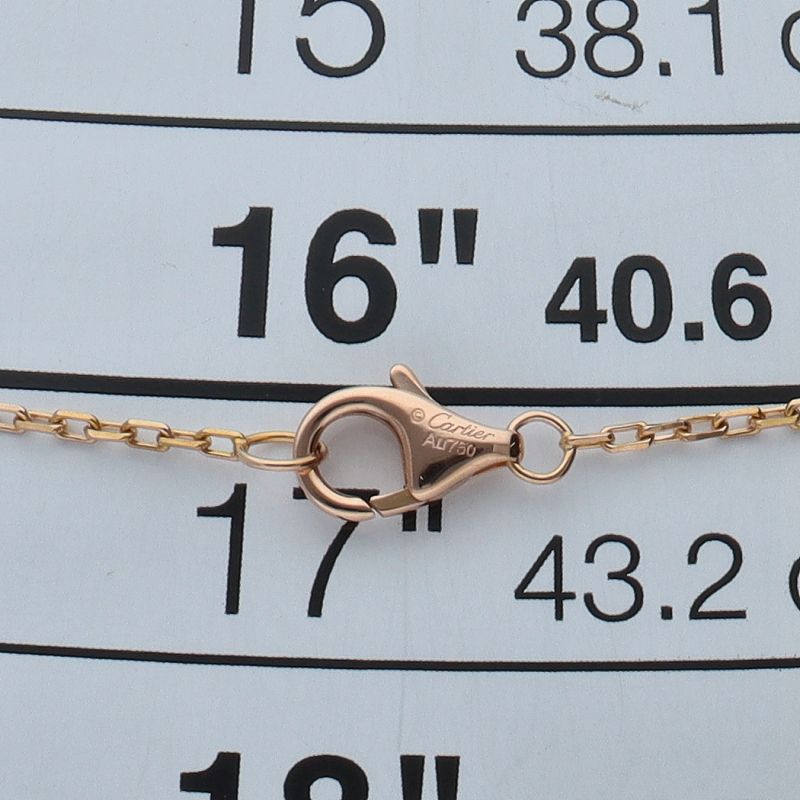 カルティエ トリニティネックレス B7224574 K18/3カラー レディース  