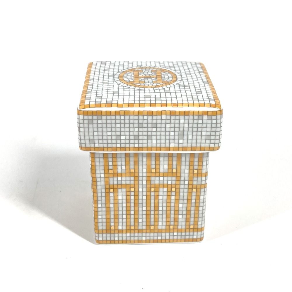 HERMES エルメス 雑貨 シュガーポット ボックス 〈モザイク 24