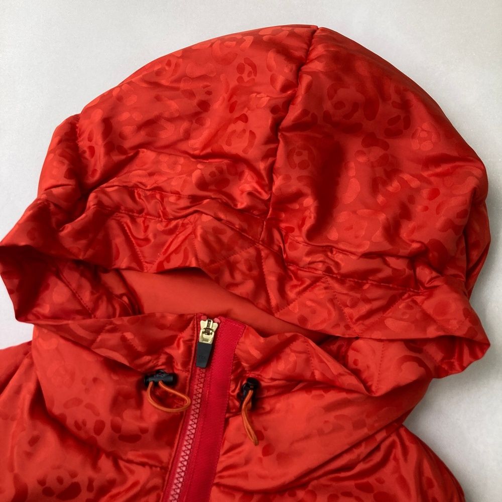 子育て サイズ 3 DANCE WITH DRAGON ダンスウィズドラゴン D2-511700 フルジップ ダウンベスト レオパード柄 オレンジ系 240101524481 ゴルフウェア レディース ストスト