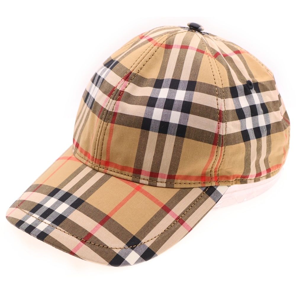 BURBERRY ベースボール キャップ ノバチェック BURBERRY (バーバリー) ノヴァチェック 6パネル コットン ベース