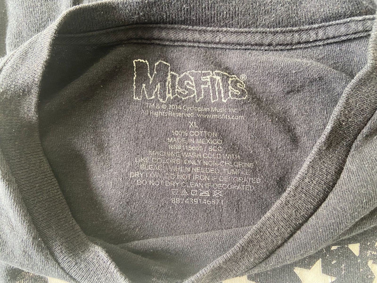 ヴィンテージ 古着 Tシャツ MISFITS ミスフィッツ Tシャツ サイズ XL BLACK ブラック