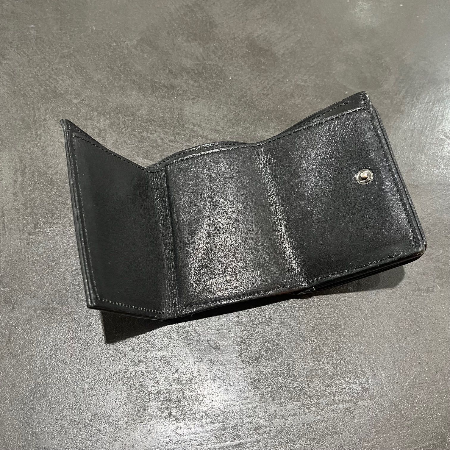 定価36300円 Maison MIHARA YASUHIRO 炙り出し 三つ折りレザー 財布