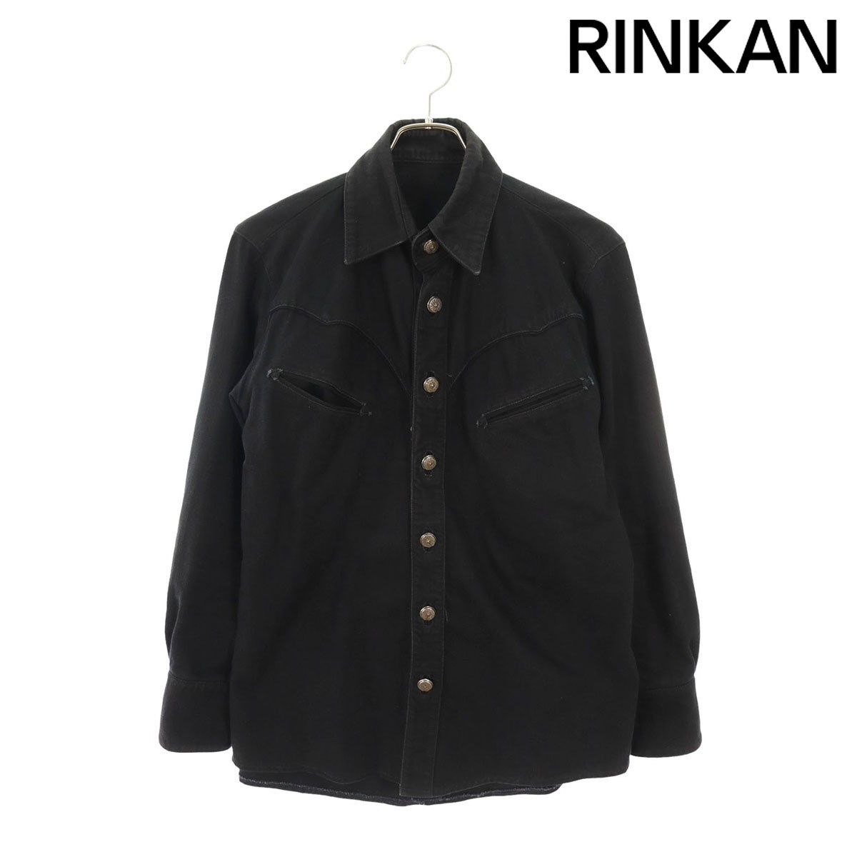 クロムハーツ DENIM SHIRT/デニムシャツ バックフレアニーホースシューボタンデニムジャケット メンズ S - メルカリ