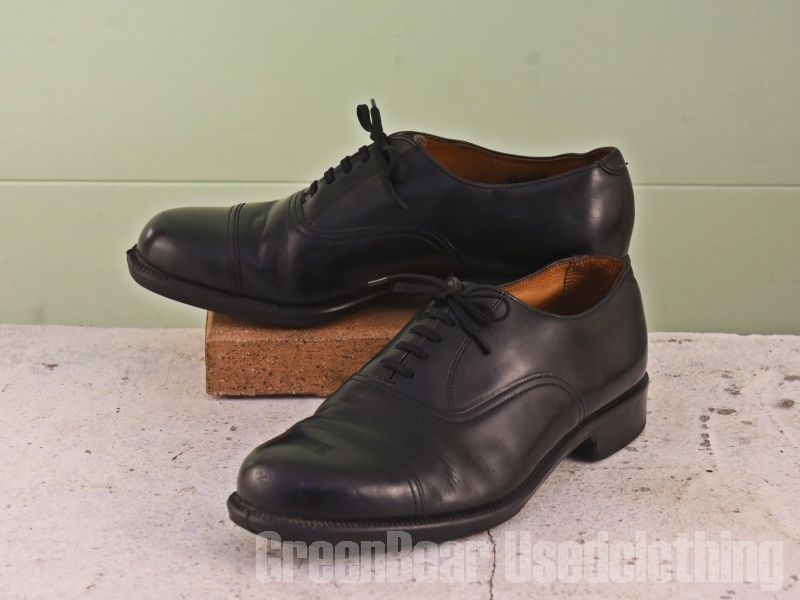 思いやりのある B847 ビンテージ BATA ビジネスシューズ ストレートチップ 黒 ブラック メンズ 7 25cm