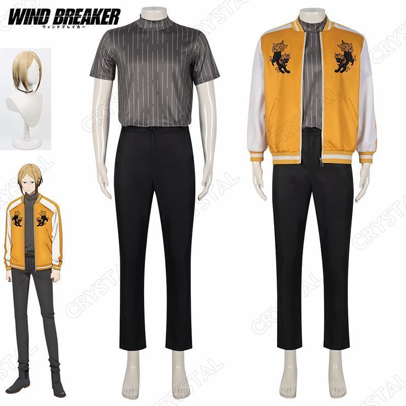 WIND BREAKER ウィンドブレイカー コスプレ 佐狐浩太|さここうた コスプレ衣装 ウイッグ付き 獅子頭連 人気 キャラクター コスプレ用 イベント 仮装 舞台装 演出服 漫遊展 撮影用 観賞用 祭り 贈り物 誕生日 ハロウィン クリスマス