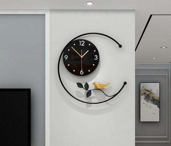 掛け時計 シック 立体装飾 おしゃれ かわいい インテリア 北欧 モダン 静音 連続秒針 ガラス 文字盤 壁掛け 時計 ウォール クロック