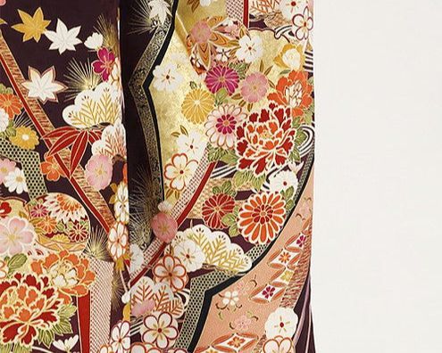 振袖 身長153-168cm 紫 pu-026 - メルカリ