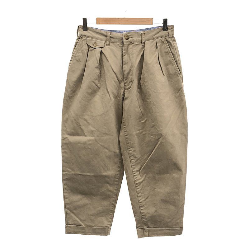 名作定番！ BEAMS PLUS（ビームスプラス）2タック・チノパンツSブラック 楽天市場】BEAMS PLUS｜2プリーツ ツイル チノパンツ ビームスの