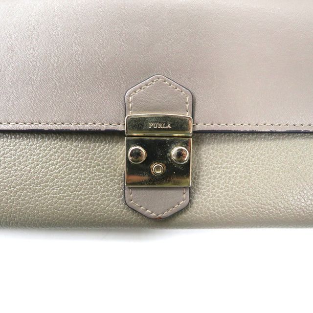 FURLA 長財布 グレー レザー PU37 CO2 978731 メトロポリス METROPOLIS