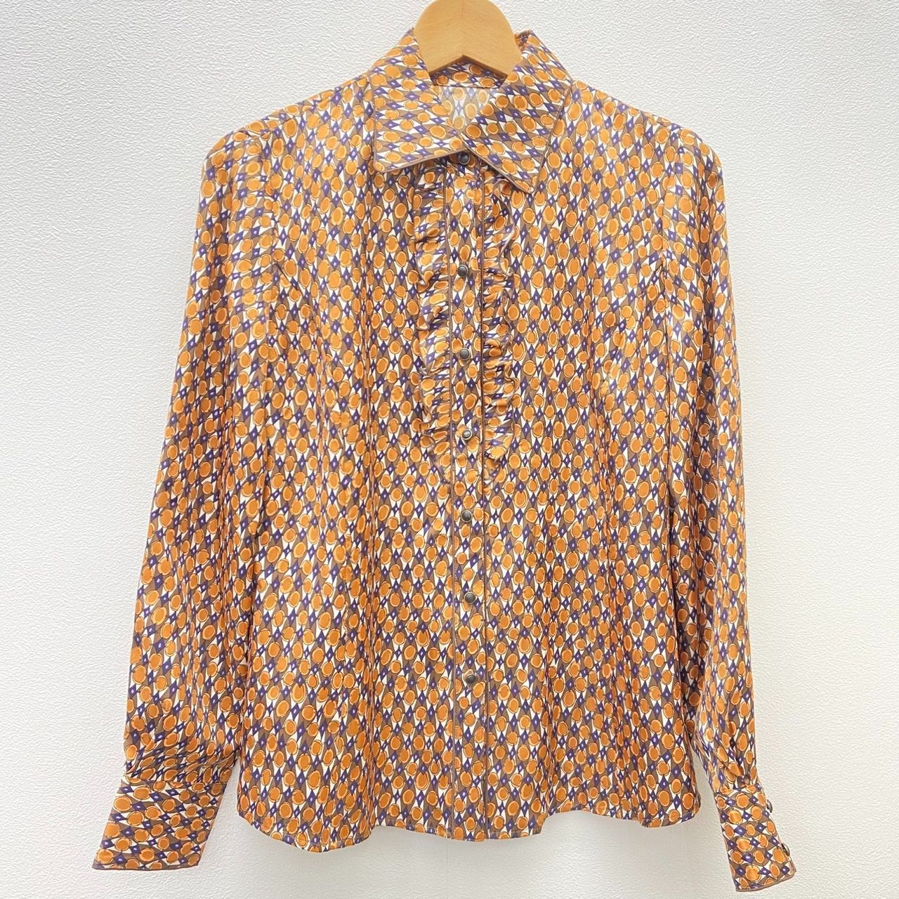 レリアン　ロシヤスプルミエール　11号 ROCHAS ロシャス プルミエール Leilian レリアン ブラウス 総柄