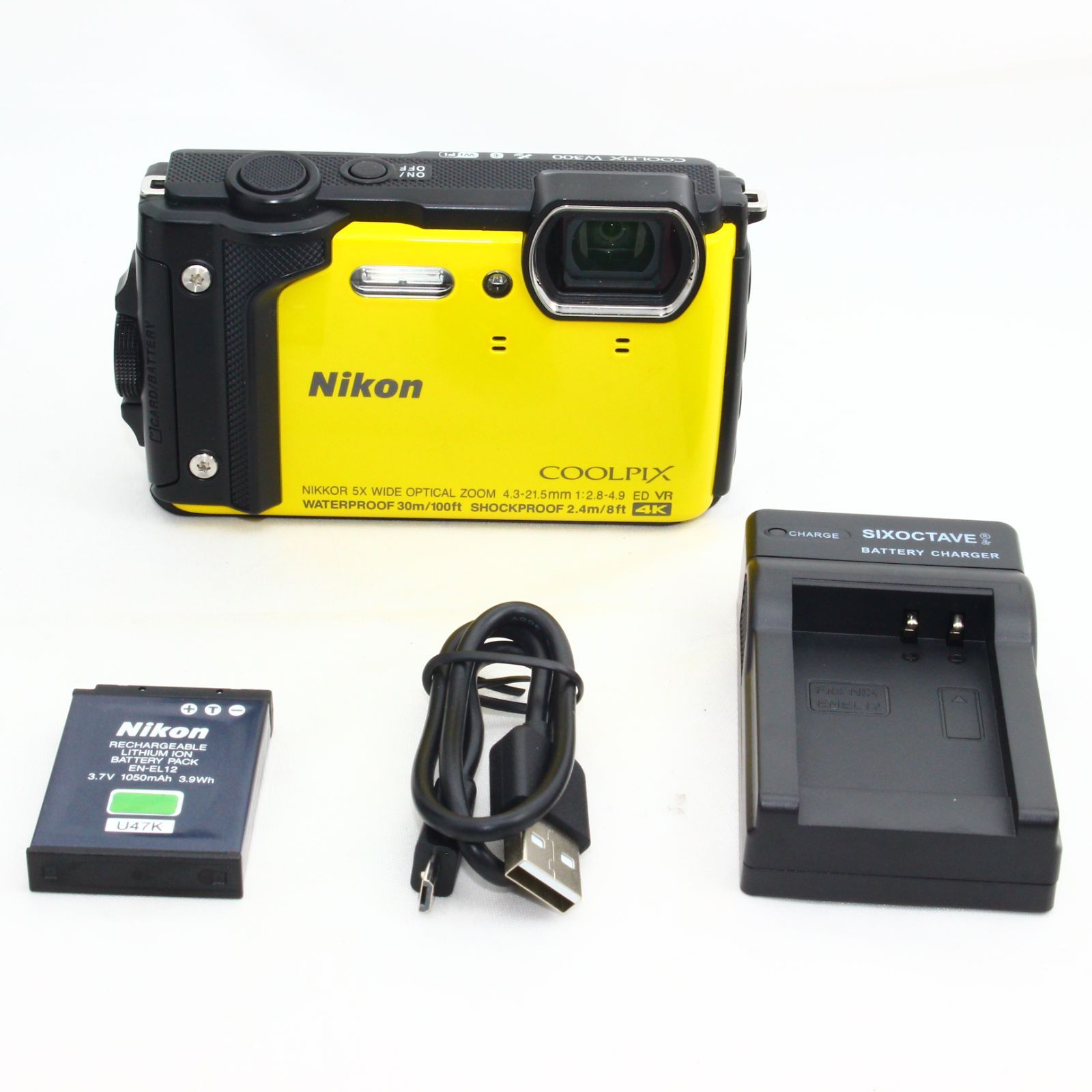 Nikon デジタルカメラ COOLPIX W300 YW クールピクス イエロー 防水-