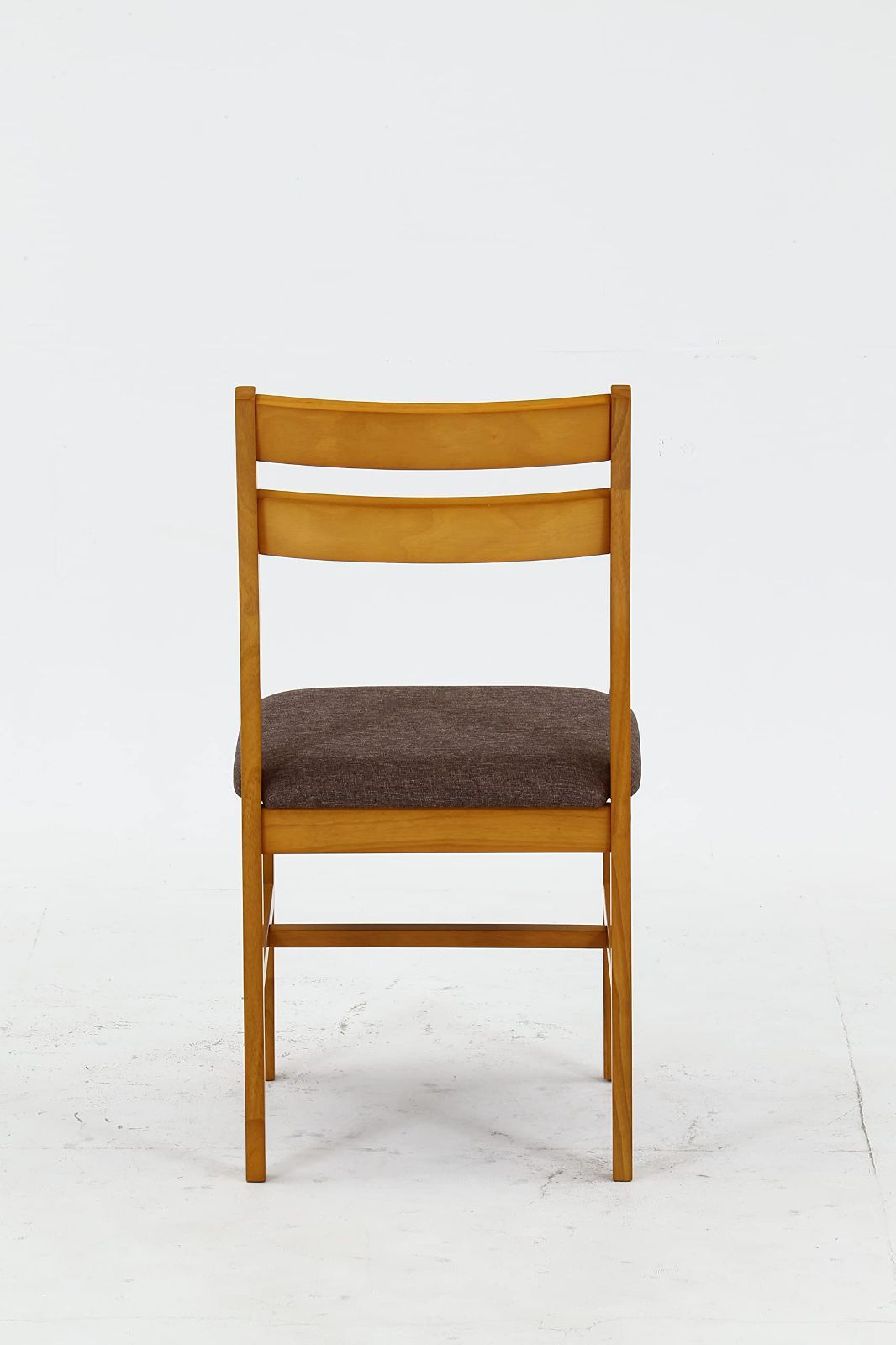 不二貿易 ダイニングチェア 椅子 幅41×奥行50.5×高さ81cm ナチュラル 天然木 ファブリック 組立商品 レノバ 98899