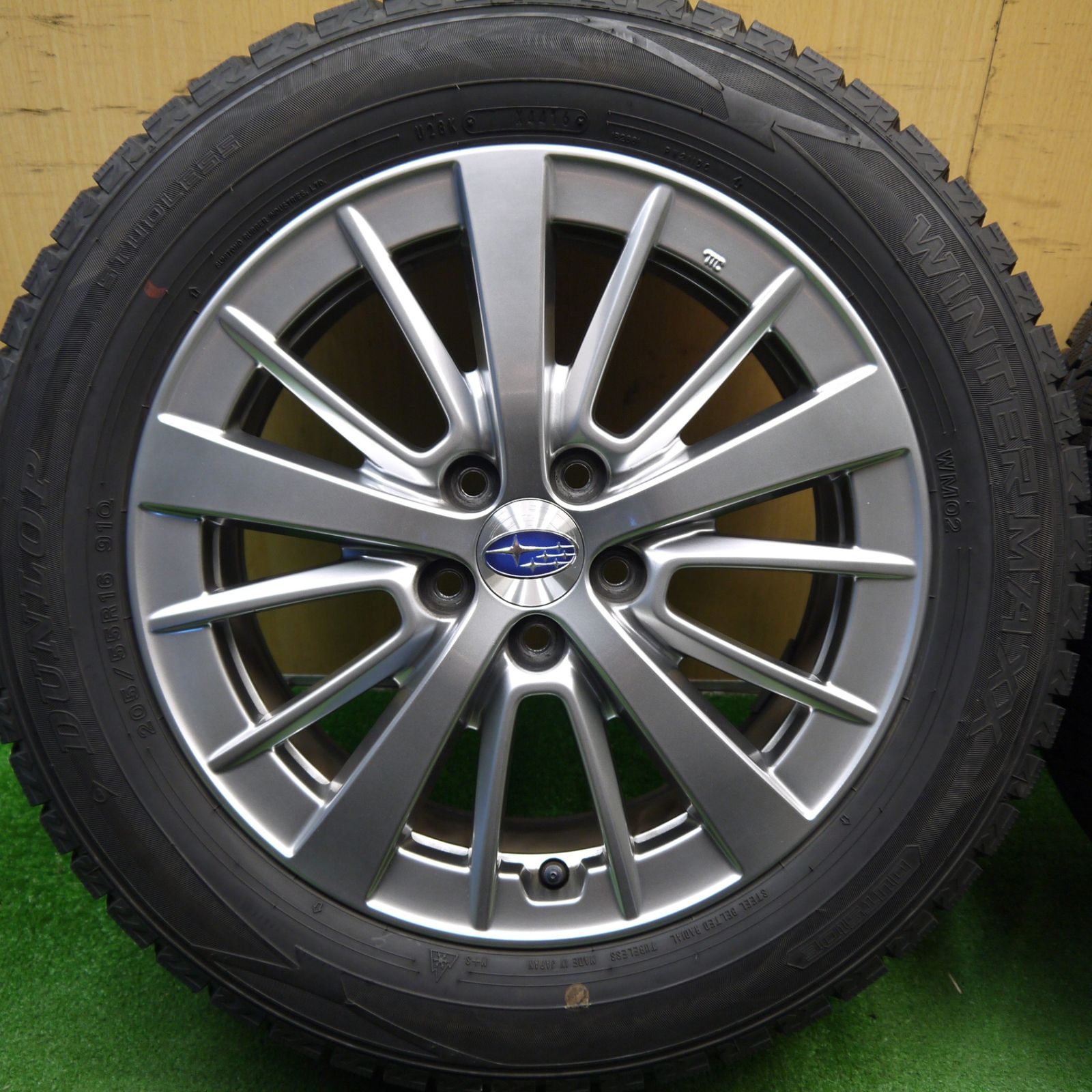 バリ溝！キレイ！9.5分☆スバル インプレッサ 純正 205/55R16 