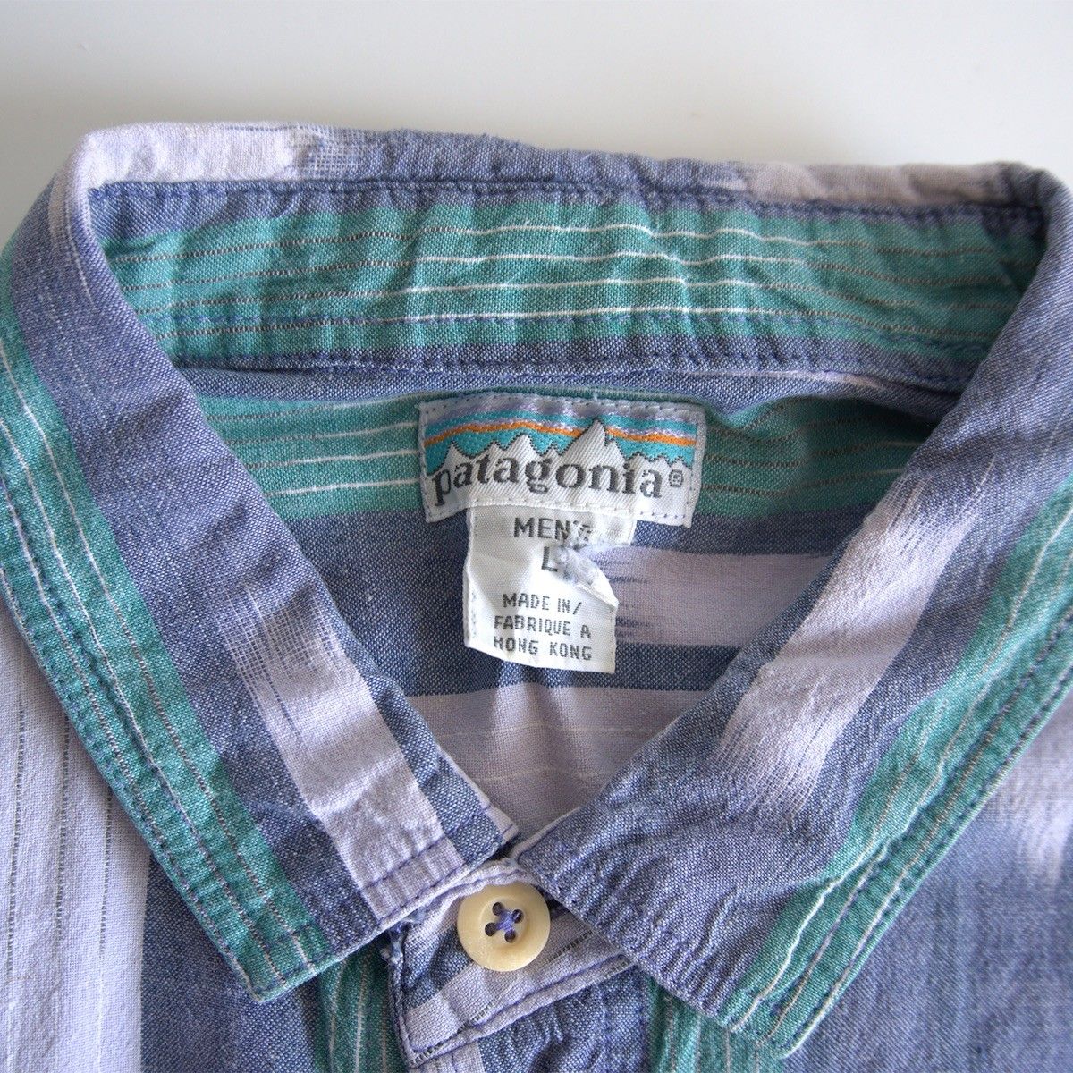 90s】PATAGONIA【ACマドラス シャツ】 L パタゴニア 白タグ 古着 半  