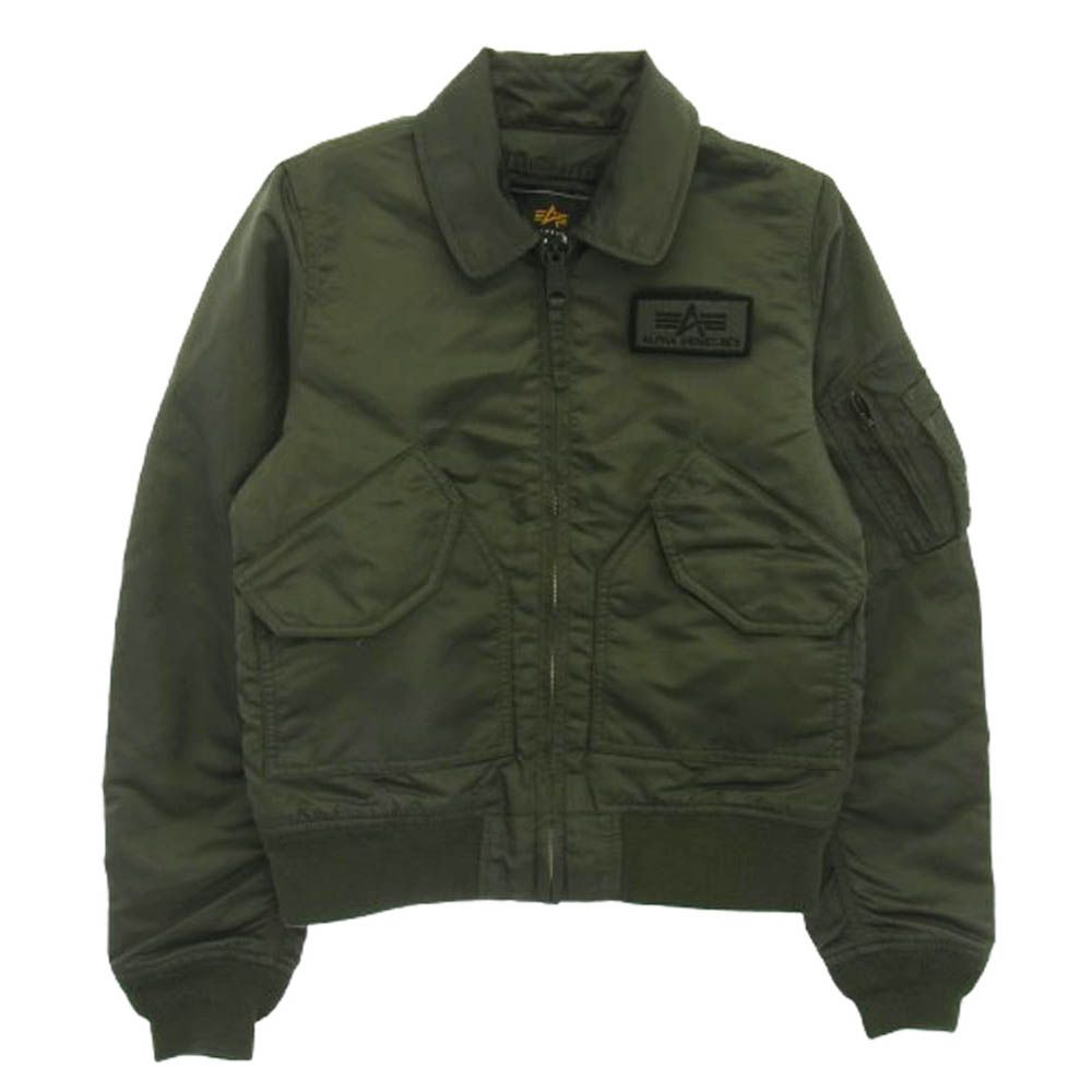イタリア軍　フライトジャケット　Lサイズ　カーキ系　USA製　ナイロン　3857 イタリア版L-2B？【イタリアの軍服】陸軍難燃フライトジャケット