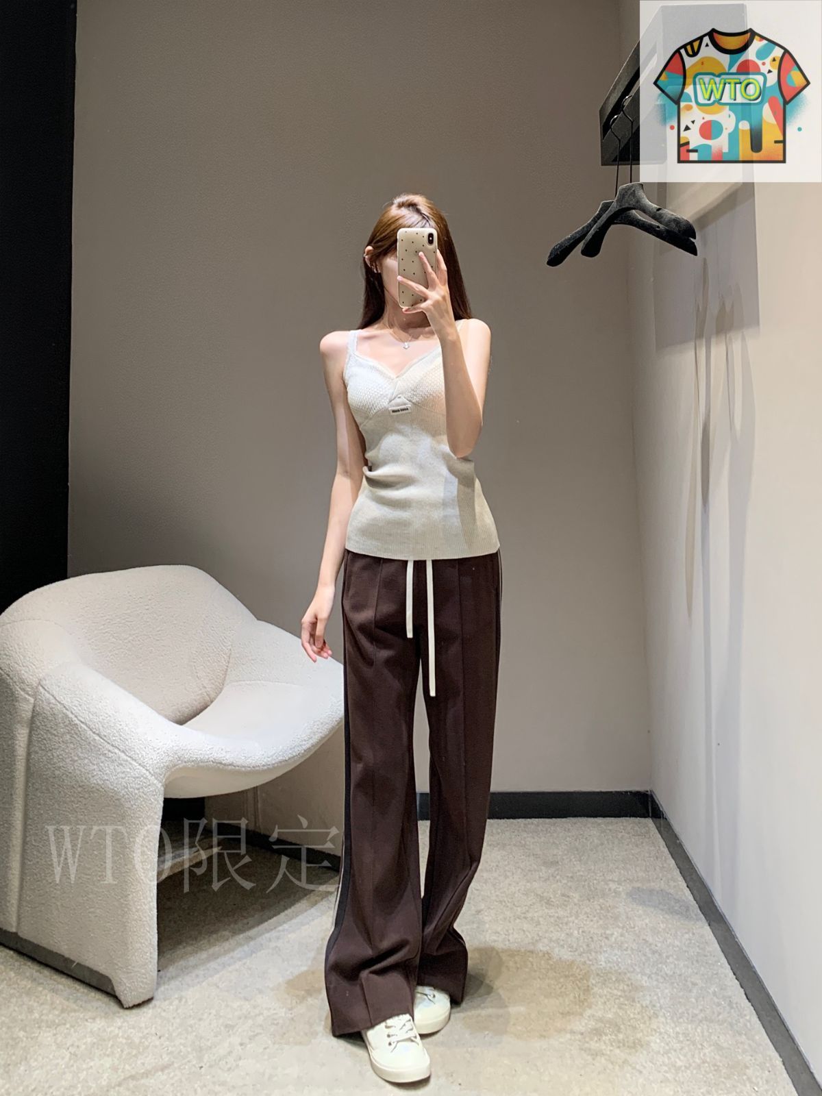 今日特価】Miumiu スリムストラップ ニットカミソール - メルカリ