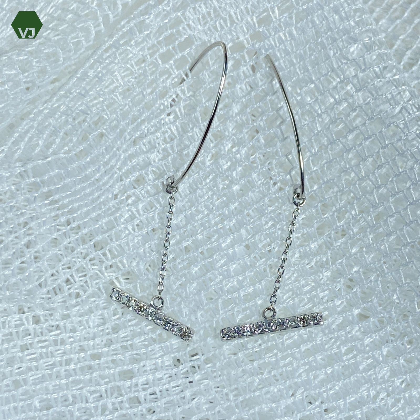 22-14】ダイヤモンド ピアス D0.194ct【中古】【PT900】☆By 