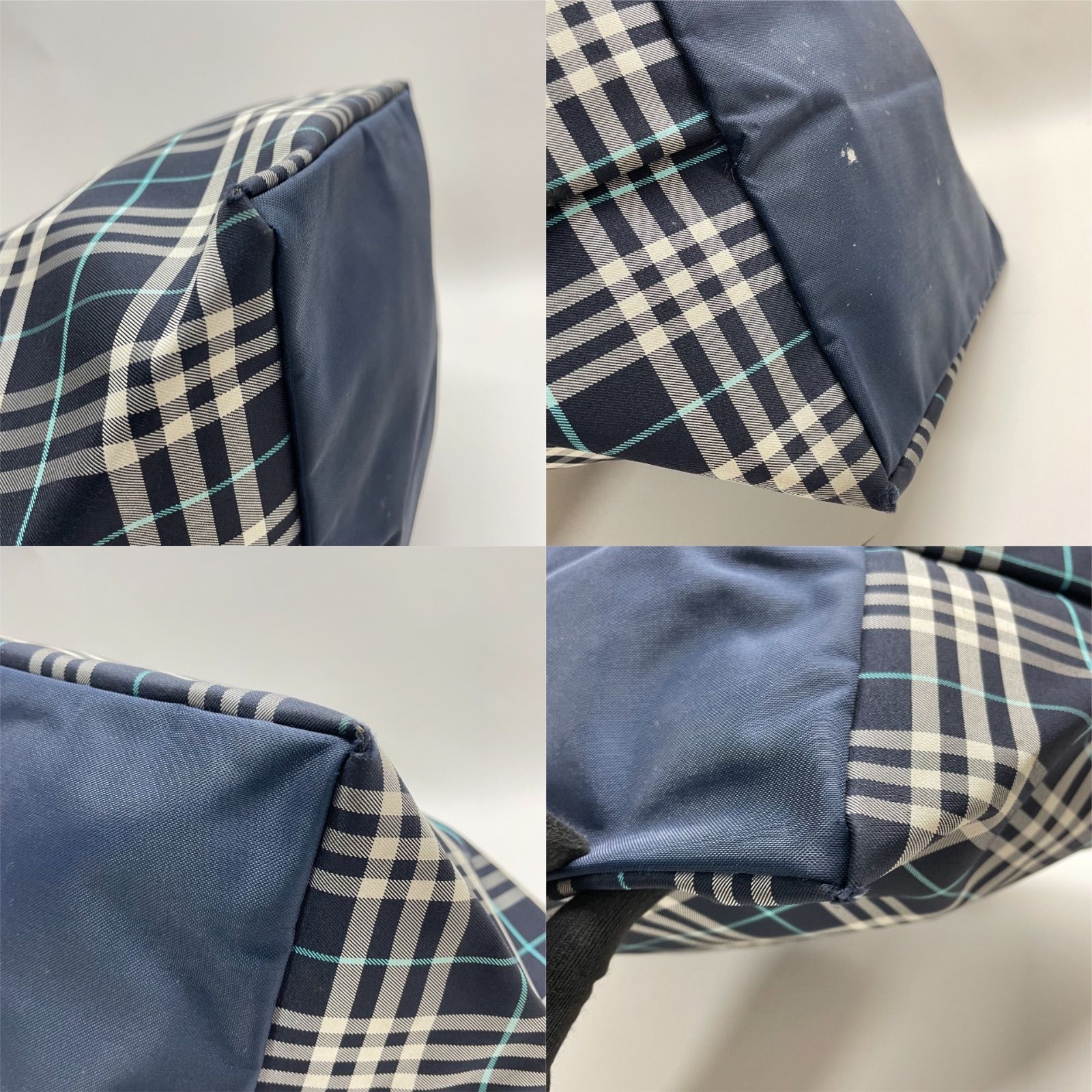 Burberry blue label トートバッグ ネイビー ノヴァチェック
