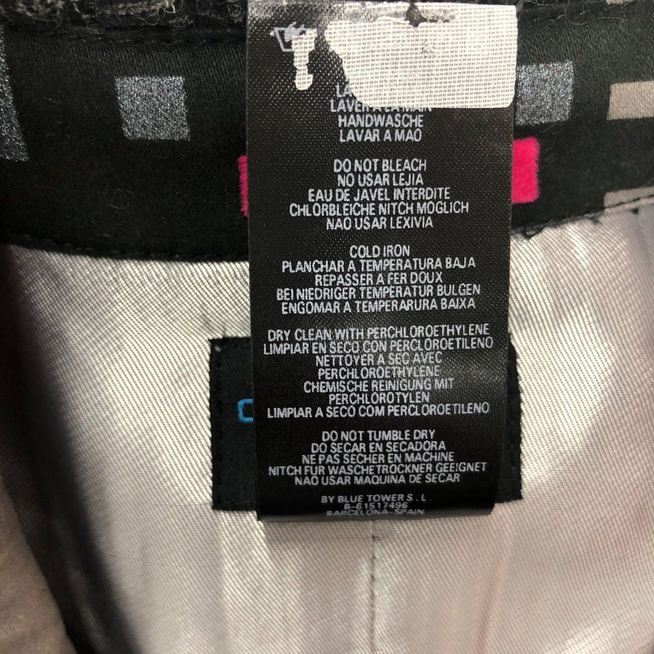 Custo Barcelona トレンチコート ベルト付き 市松模様 40サイズ Custo Barcelona トレンチコート ベルト付き 市松模様 40サイズ