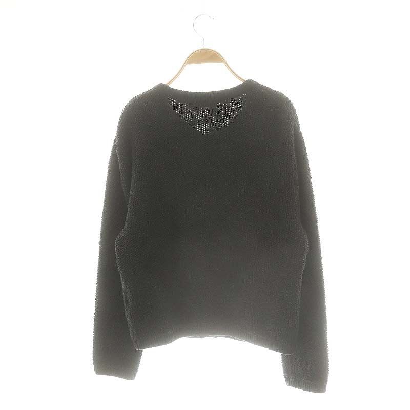 PLST - 【オシャレ⭐PLST】黒　ウールカーディガン　サイズM PLST - PLST プラステ カーディガン ウール 黒 ブラック Sの通販