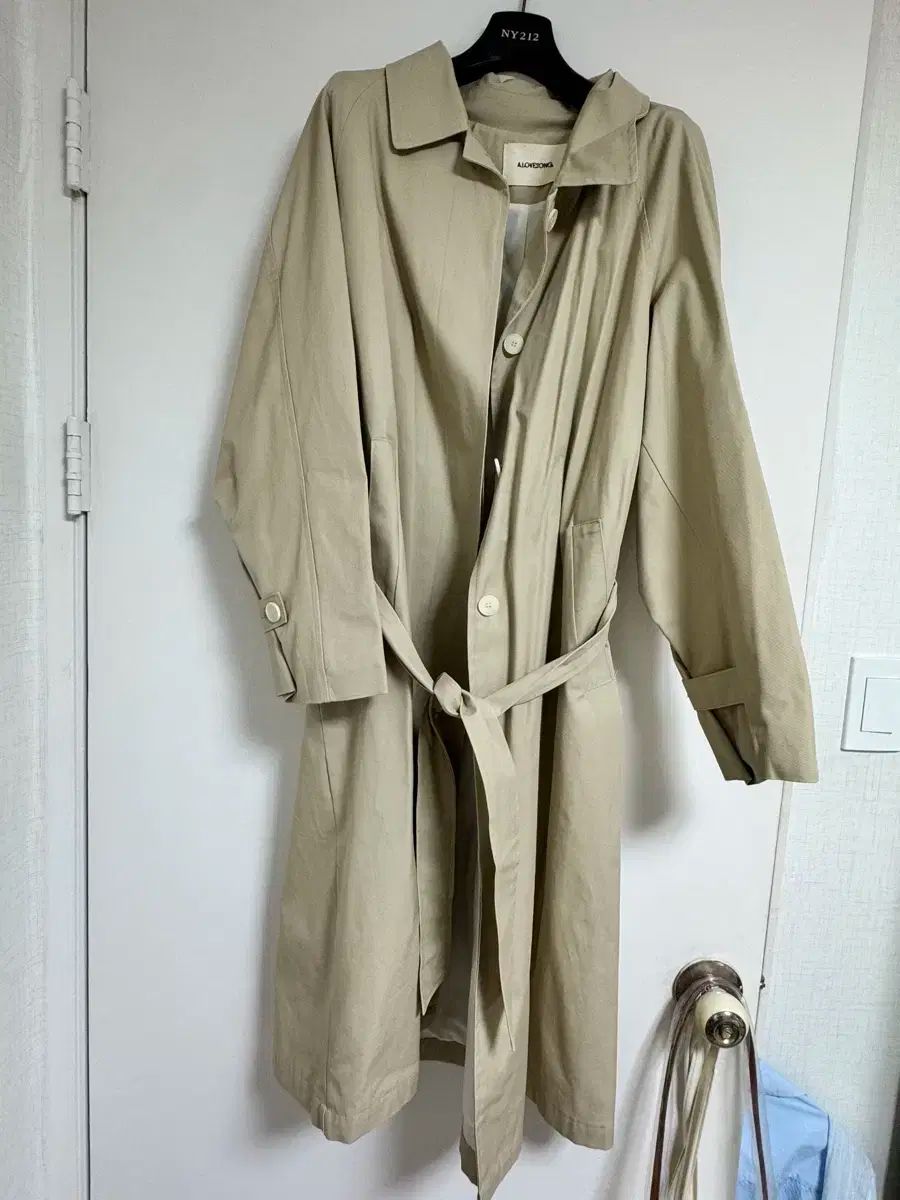 1 ポンド ラブソング プレーン トレンチコート ベージュ