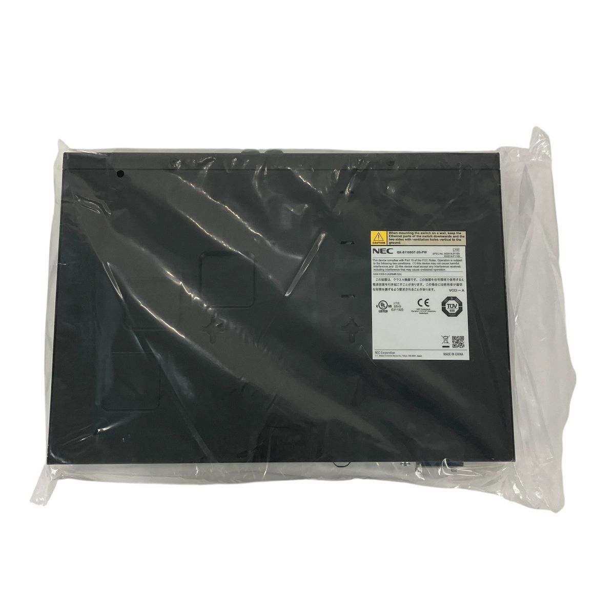 【未使用】NEC QX-S1108GT-2G-PW 1GbEベーシックPoE+ NEC QX-S1108GT-2G-PW 1GbEベーシックPoE+ レイヤ2スイッチ家電
