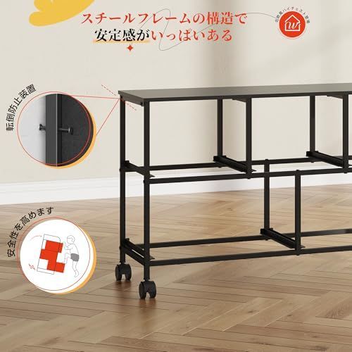 サイドポケット付き 2段5杯 箪笥 キャスター付き ローチェスト リビング収納 おしゃれ タンス 収納チェスト 布製 引き出し 大容量 チェスト 洋服タンス 衣類収納 北欧 WLIVE シンプル ブラック ASNG607 SKLAD-KIRPICHA_RU