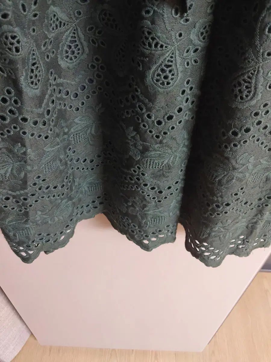 ビッコリーク 麻100% グリーン ONE PIECE