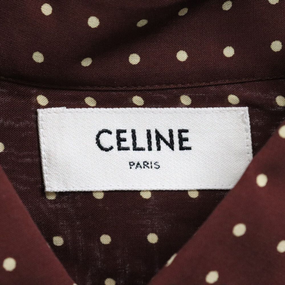 CELINE (セリーヌ) Dot Classic Rayon L/S Shirt ドットクラシック