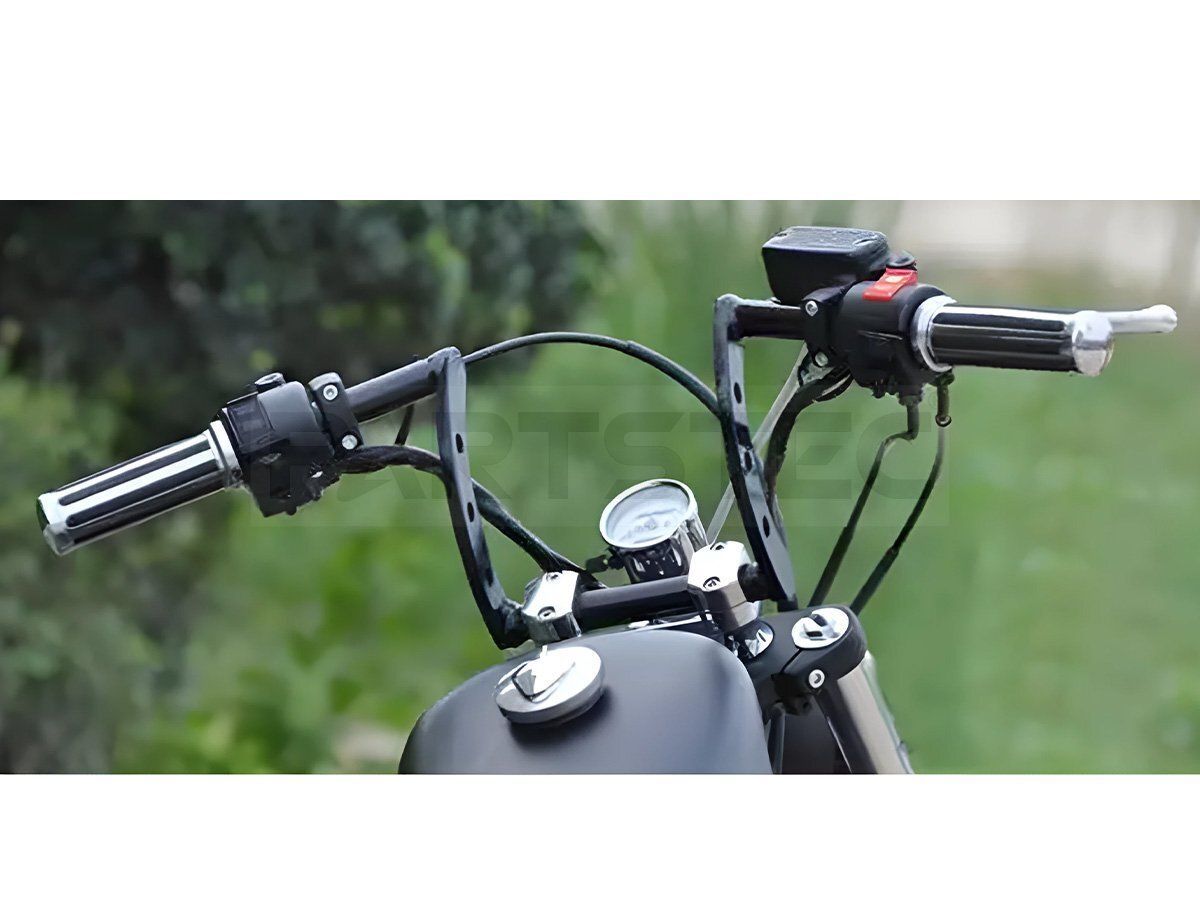 バイク 1インチ 25.4mm ハンドルバー ブラック 黒 ハーレー バイク 1インチ 25.4mm ハンドルバー ブラック 黒 ハーレー